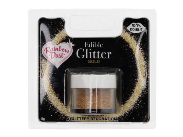 Syötävät kultaiset glitterit, 5 g