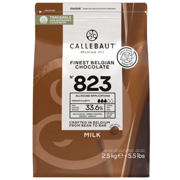 Maitosuklaa Callebaut 823 (33,6 %), 1 kg