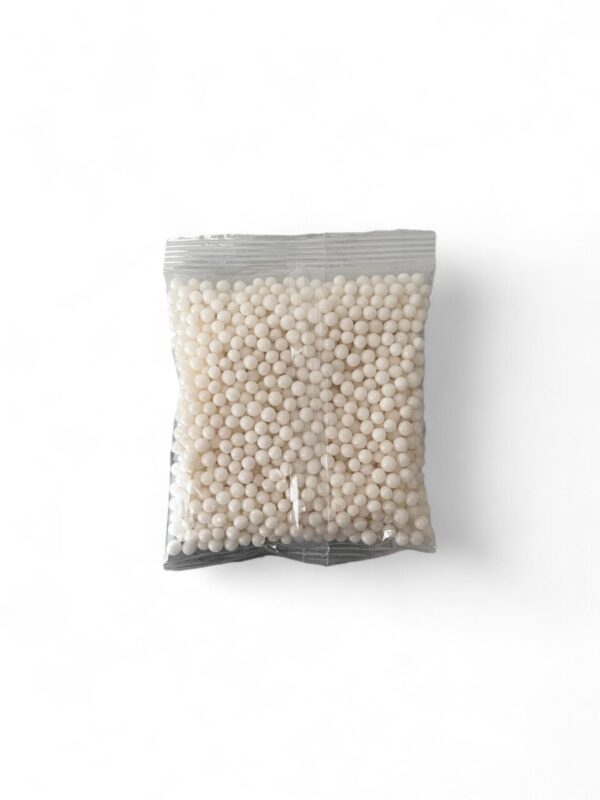 Valkoisia strösseleitä, 5 mm, 100 g.
