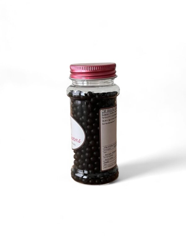 Mustat strösselit, 5 mm, 60 g.