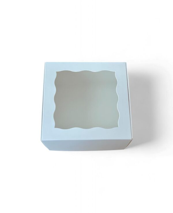 Laatikko jälkiruoille ikkunalla, 15 x 15 x 6 cm, 1 kpl