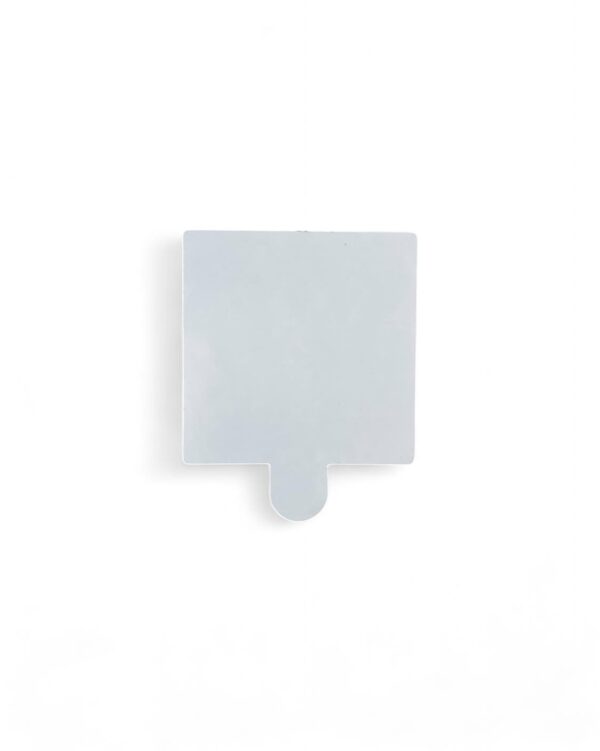 Valkoiset neliöala-aluset, 7,5 cm, 100 kpl