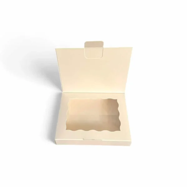 Ikkunallinen keksirasia, 10 x 12,5 x 2 cm, 1 kpl.