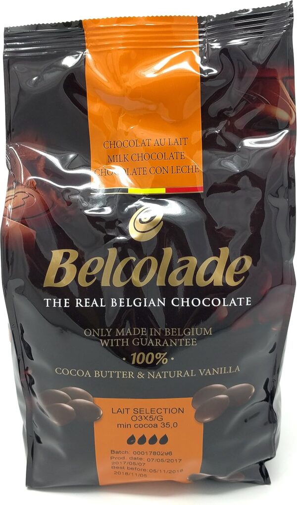 Belcolade-maitosuklaa (35 %), 15 kg