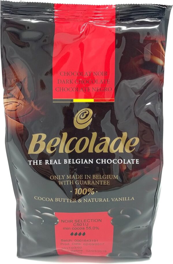 Belcolade tumma suklaa (55 %), 1 kg