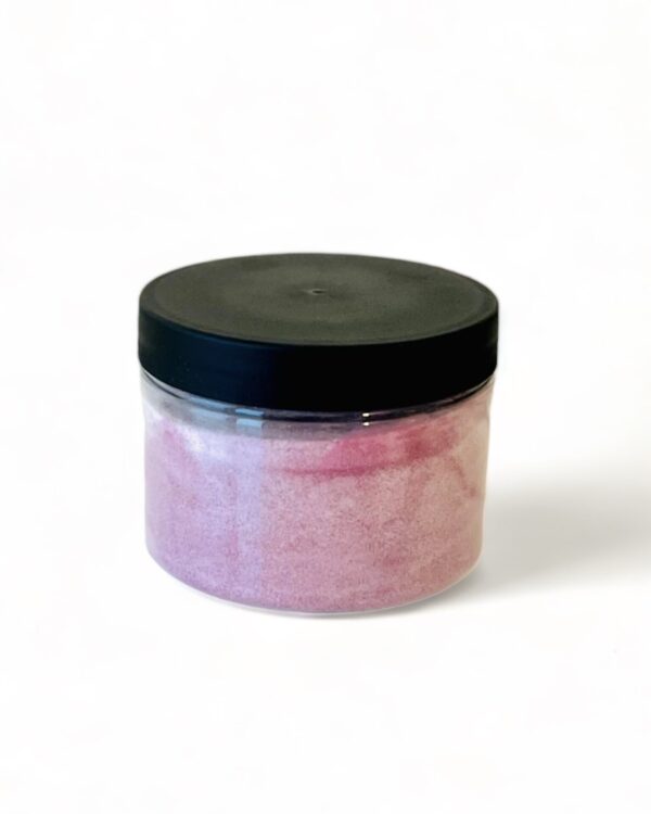 Purukumin makuinen (vaaleanpunainen) tiivistetty jauhe, sokeriton, 100 g.