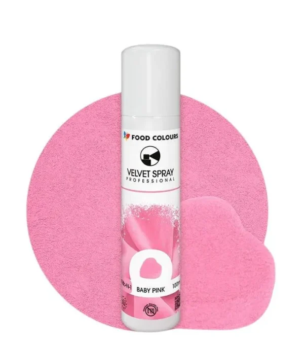 Suihkutettava sametti Velvet spray Baby pink, 250 ml